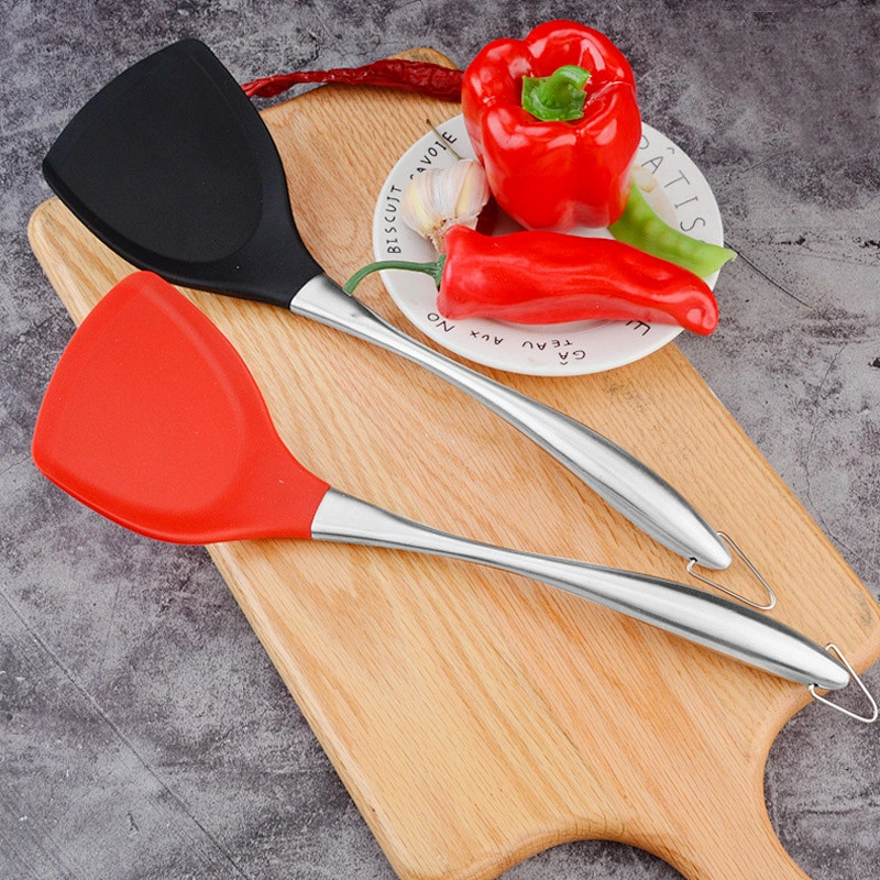 Silicone Spatula for Nonstick Cookware Cooking Utensil for Burger Pancake Turner Fish Spatula Cooking Turner