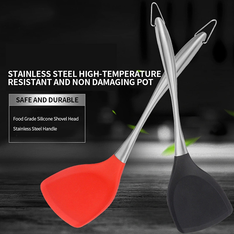 Silicone Spatula for Nonstick Cookware Cooking Utensil for Burger Pancake Turner Fish Spatula Cooking Turner